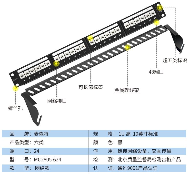 MC2805-624(六類(lèi)網(wǎng)絡(luò)款24口)規(guī)格參數(shù)